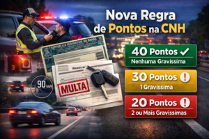 Nova regra de pontos na CNH: o que muda no limite e quando há suspensão