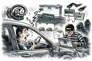 Golpe do pedágio digital: e-mails falsos exploram sistema free flow para cobrar supostas dívidas