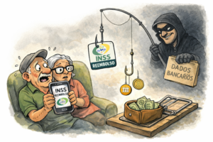 INSS Reembolso: golpe usa aplicativo falso para invadir celular e roubar dados bancários